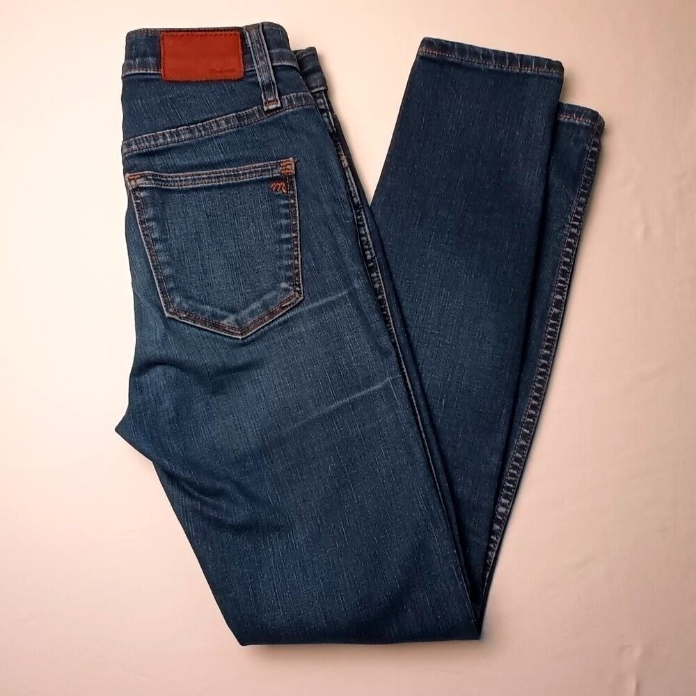 Madewell Womens 10" High Riser Skinny Skinny Jeans Size 24/0 Dark Blue Indigo
